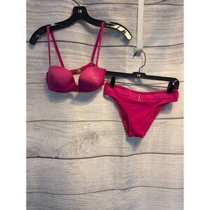 La Perla Fuchsia Bikini Set Size 4/6